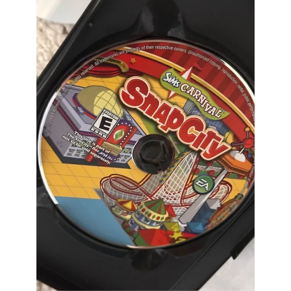 Nice 2008 The SimCity Box - PC - 4 Disk Set Used Condition